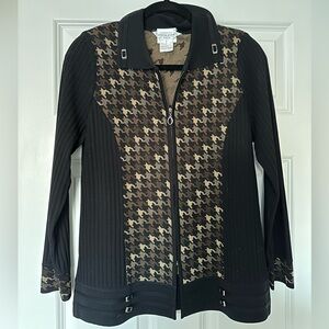 NWOT* Exclusively Misook zip-up sweater - Size Small Petite